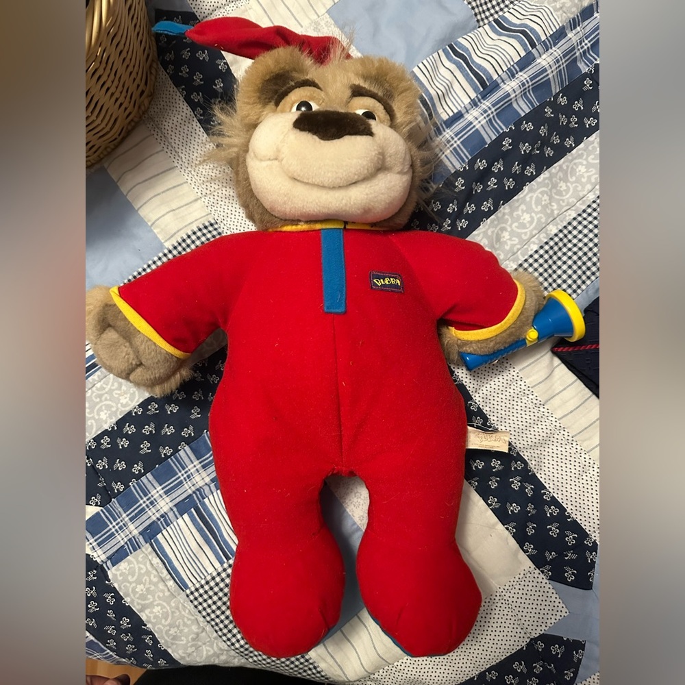 Vintage 1997 Tyco Real Wisecrackin' Talking Bedtime Bubba Bear Plush Bear. Works